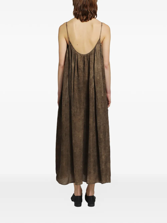 Brown dresses, full body view
