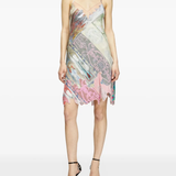 Green dress, full body view