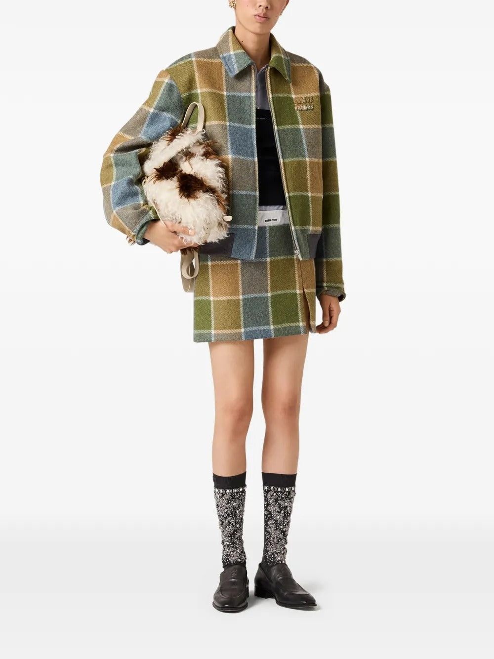 Tan jackets, full body view