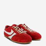 Red sneakers, side view