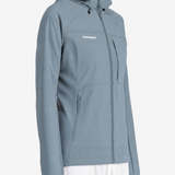 Grey jacket worn by a person, showing the jacket fit