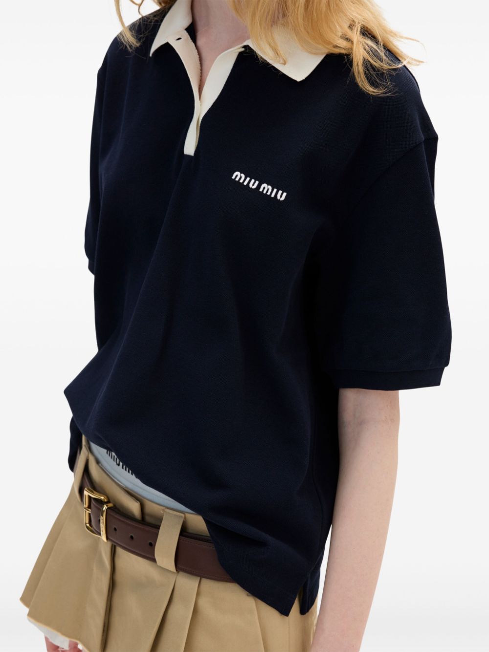 MIU MIU - Women Piqué Polo Shirt