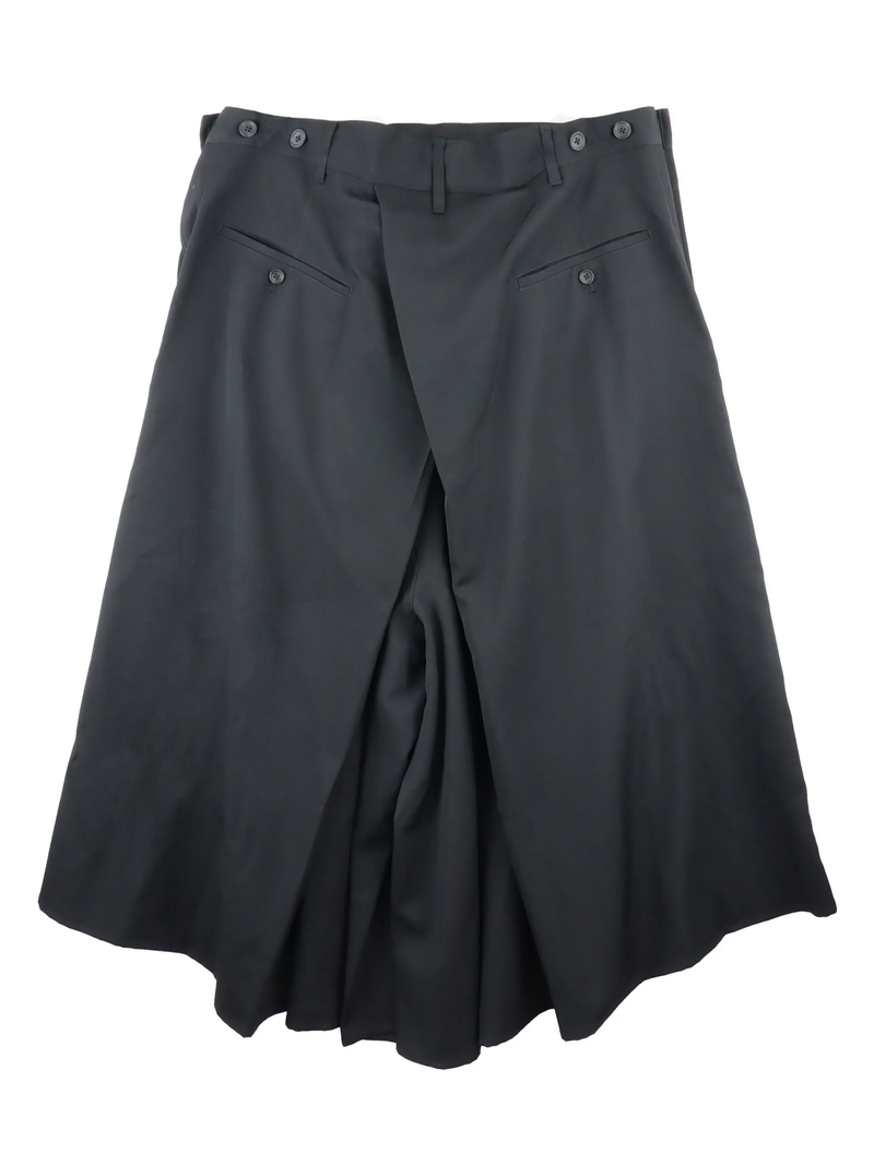 YOHJI YAMAMOTO POUR HOMME - Men Wool Gabardine Standard Hakama Pants