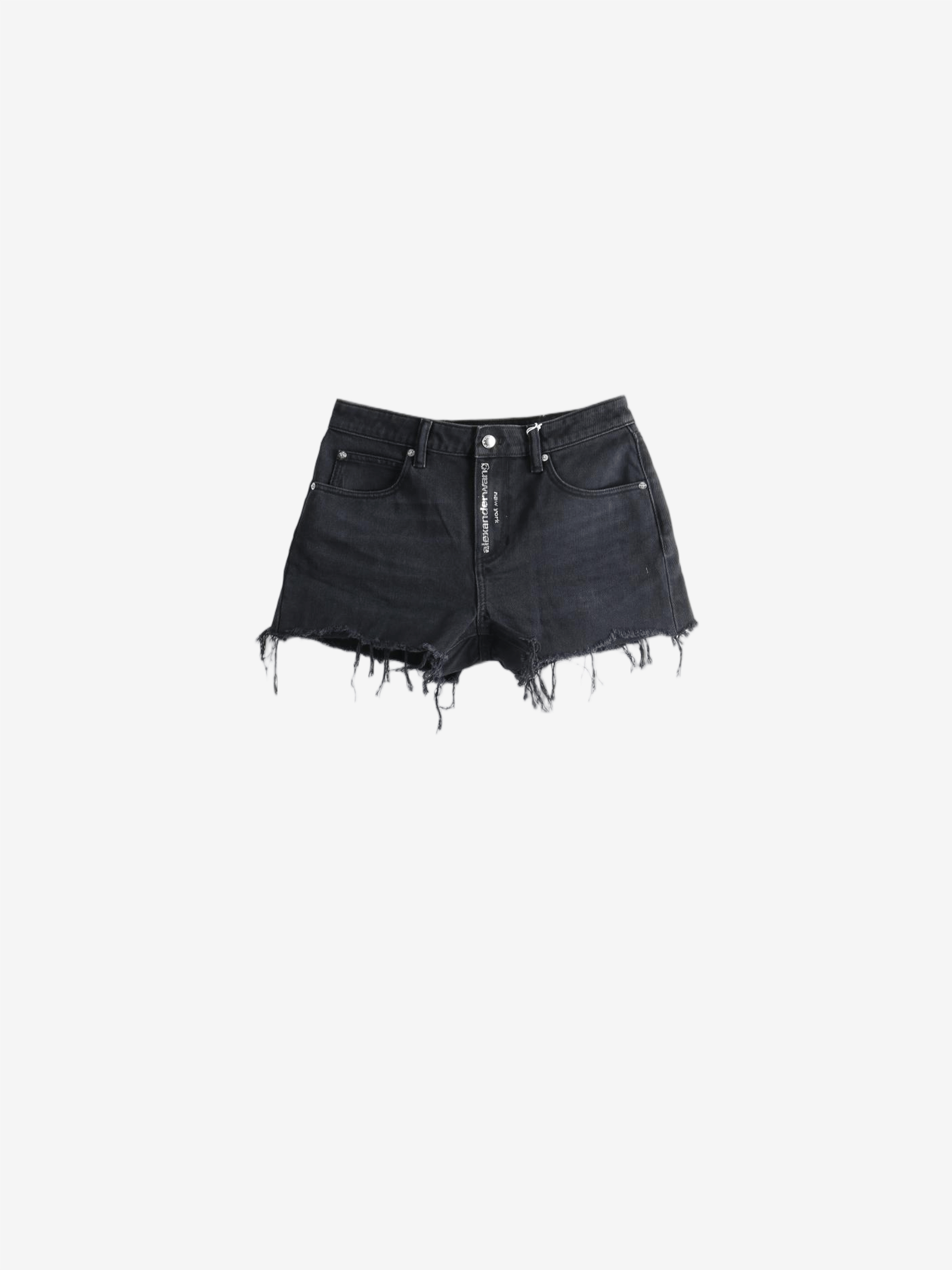 Black shorts, front view