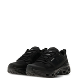 black sneakers,side view