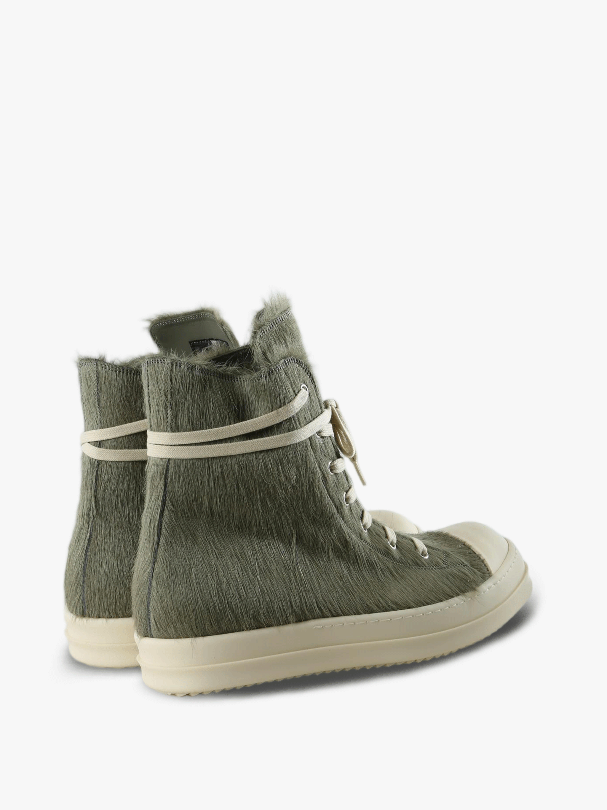 Grey shoes, back view