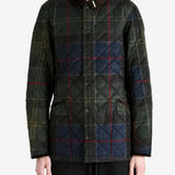 Green jacket, full body view