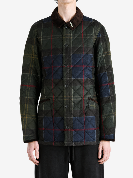 Green jacket, full body view