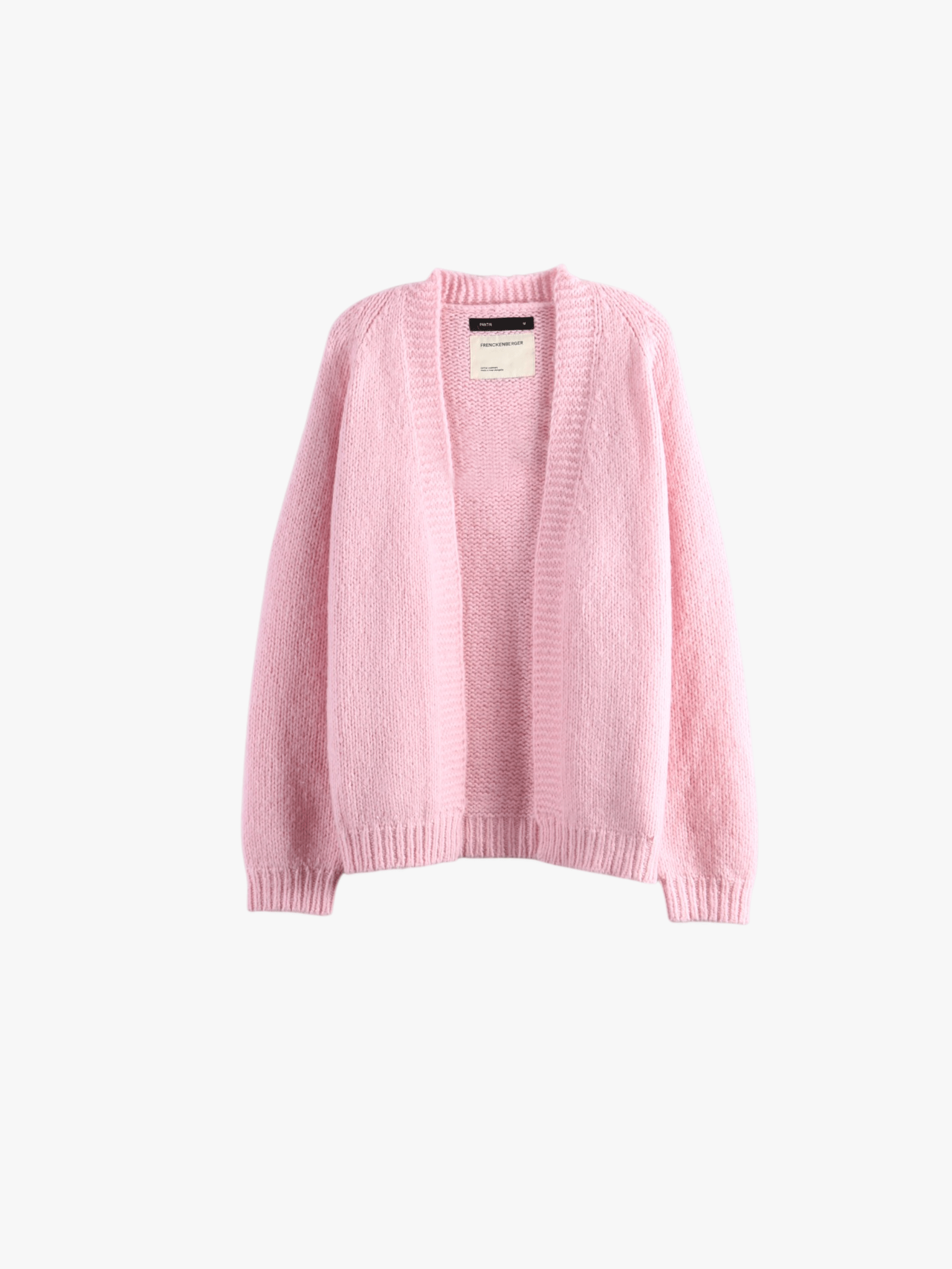 Pink knitwear, front view