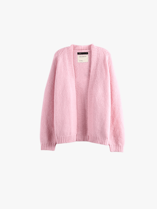 Pink knitwear, front view