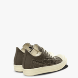 Brown sneakers, back view