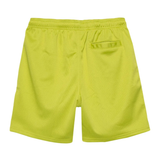 Green shorts, back view