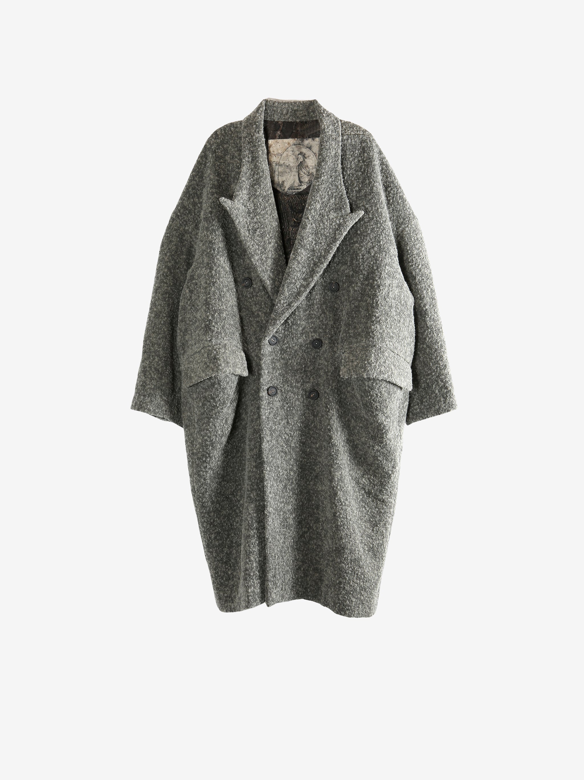 Grey coat, front view