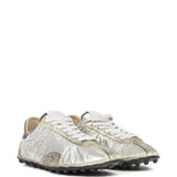 Grey sneakers, side view