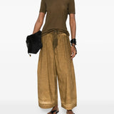 Brown tops, full body view