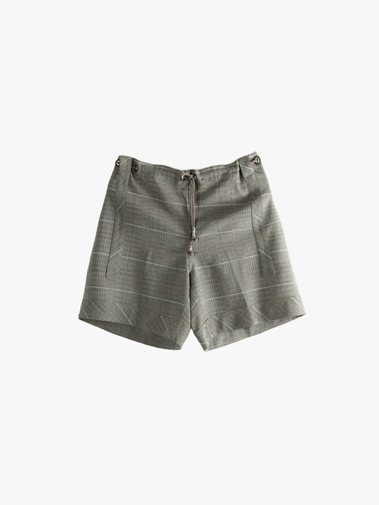 Grey short, front view