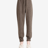 Brown pants, full body view
