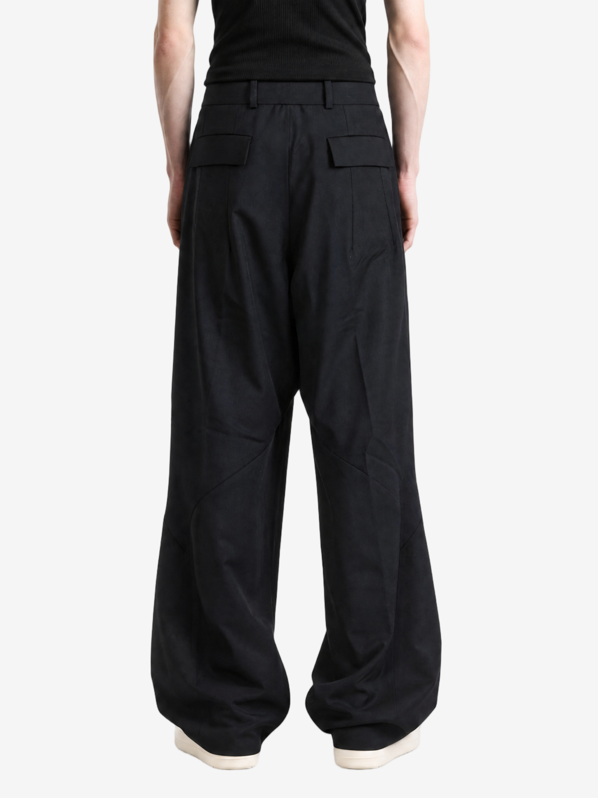 Black pants, full body view