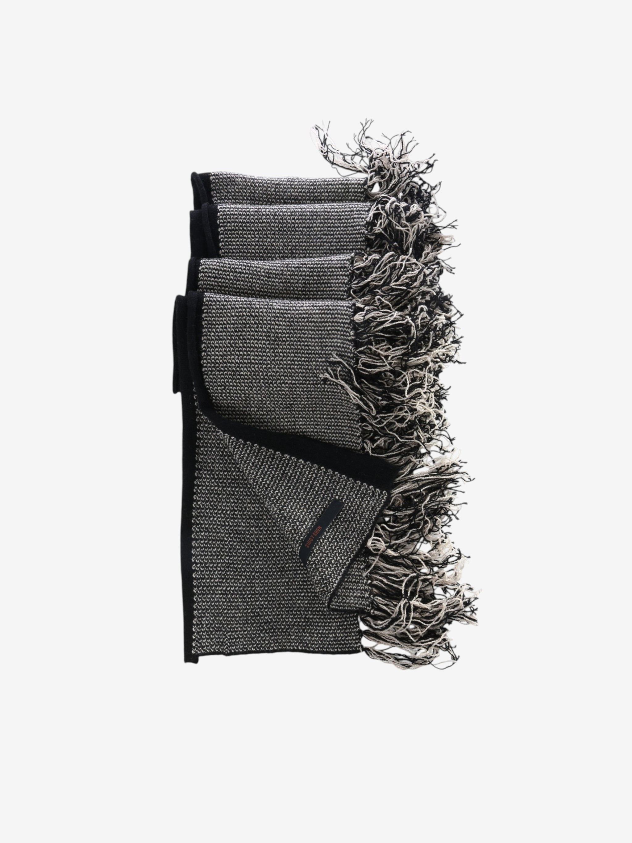 Grey scarf, front view