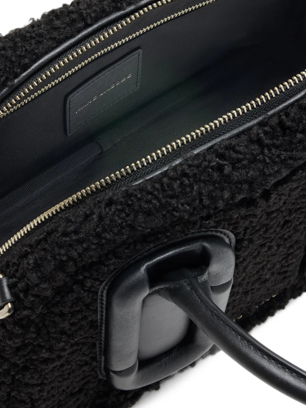 Close up of Black bag, showing detail