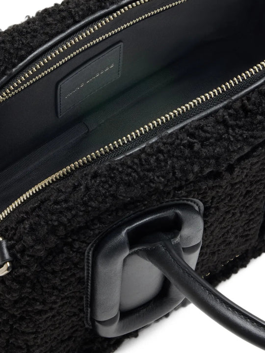 Close up of Black bag, showing detail