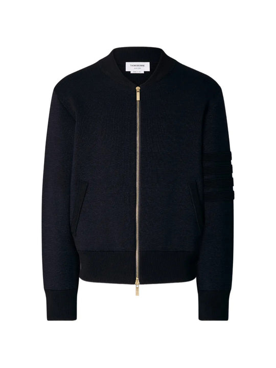 Navy jacket, front view