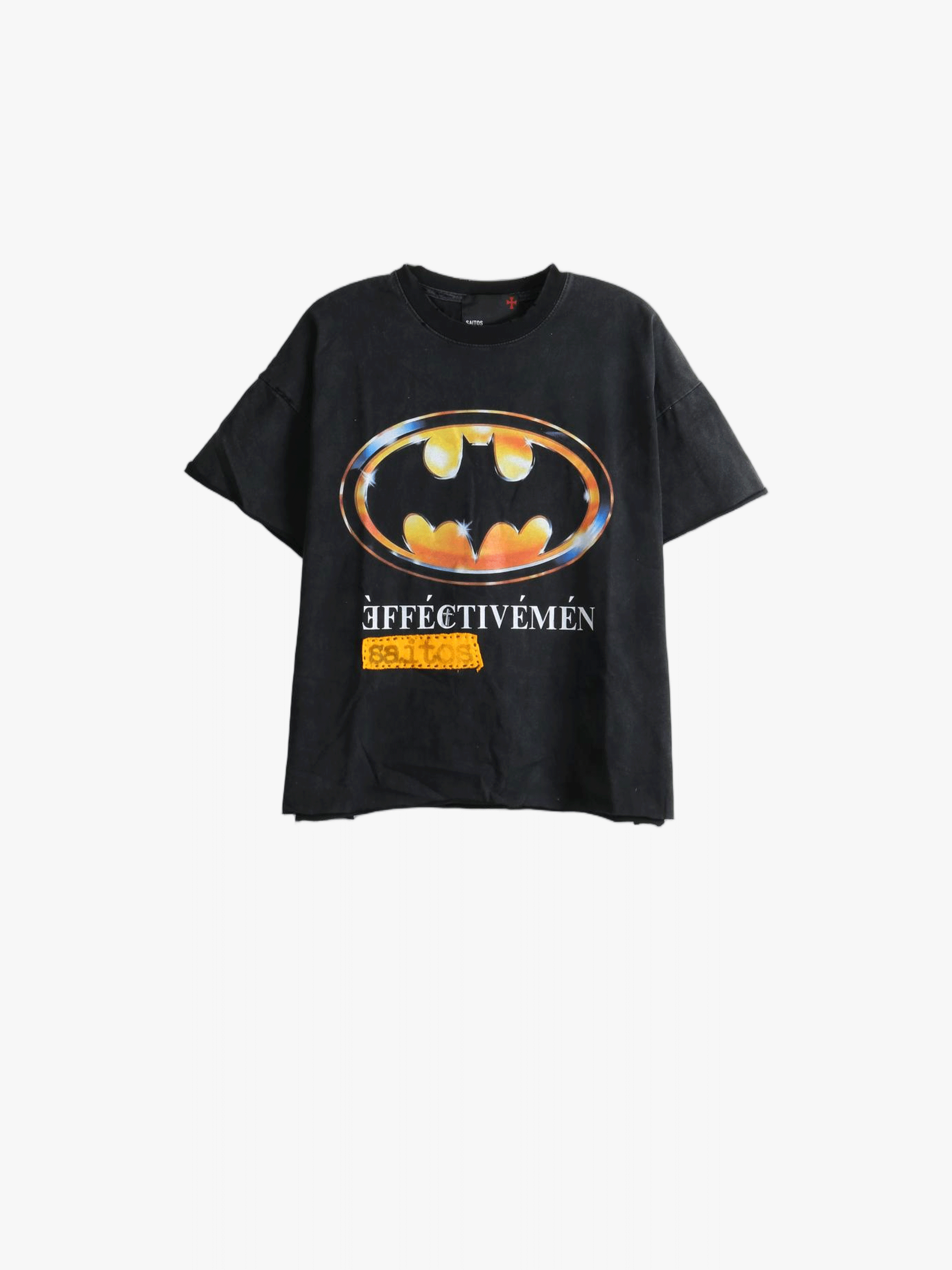 Black t-shirt, front view