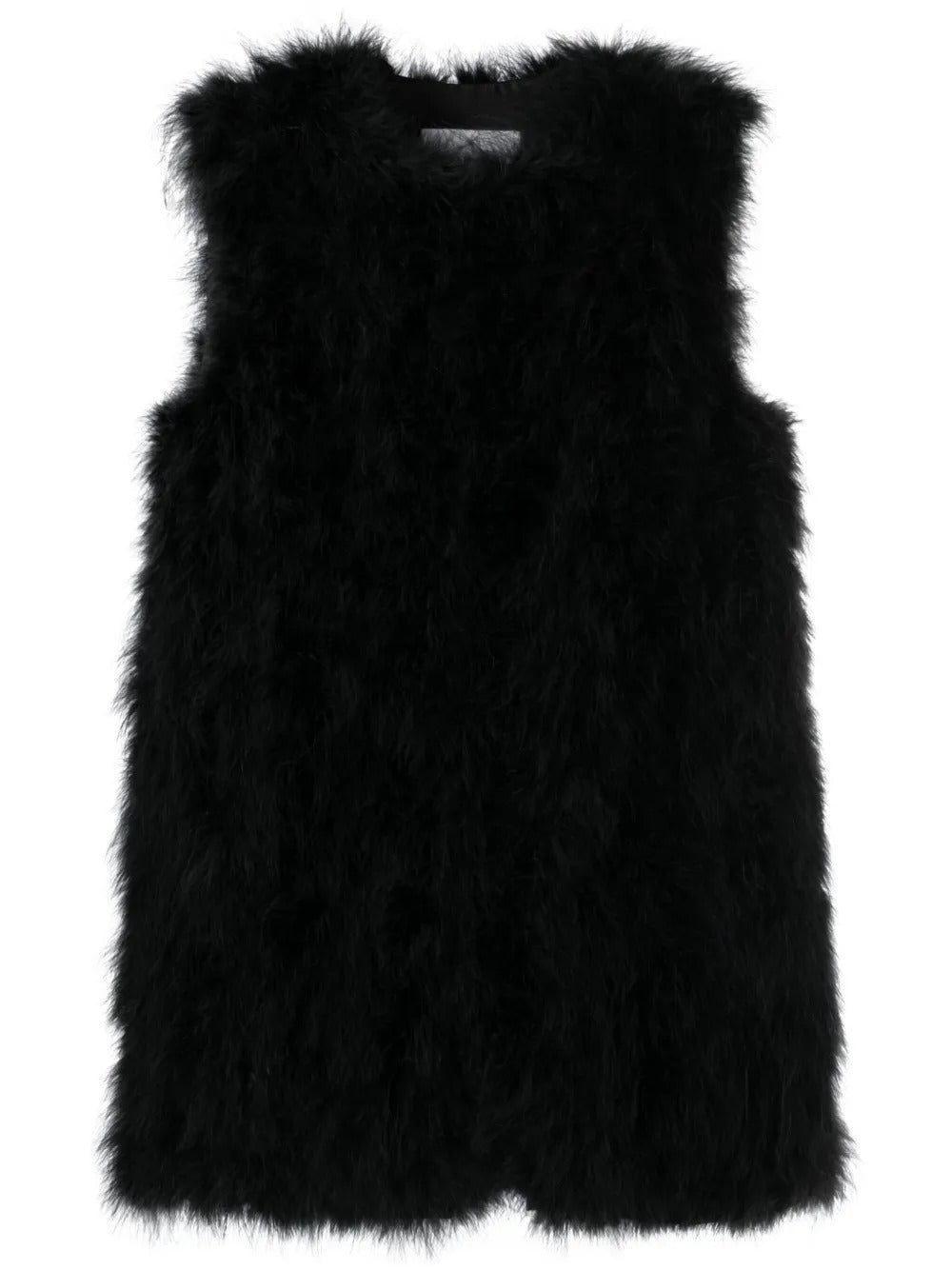 Black gilet, front view