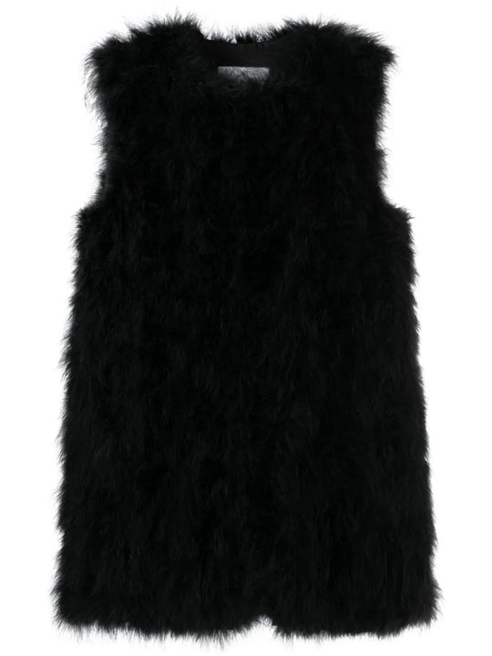 Black gilet, front view