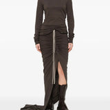 Brown skirts, full body view