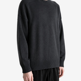 Black knitwear, full body view