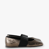Brown flats, side view