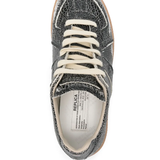 Black sneakers, top view