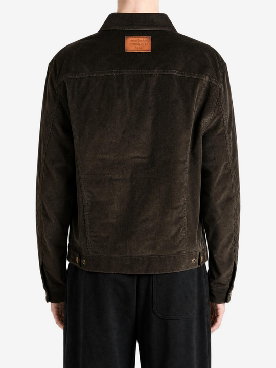 Brown jacket, full body view