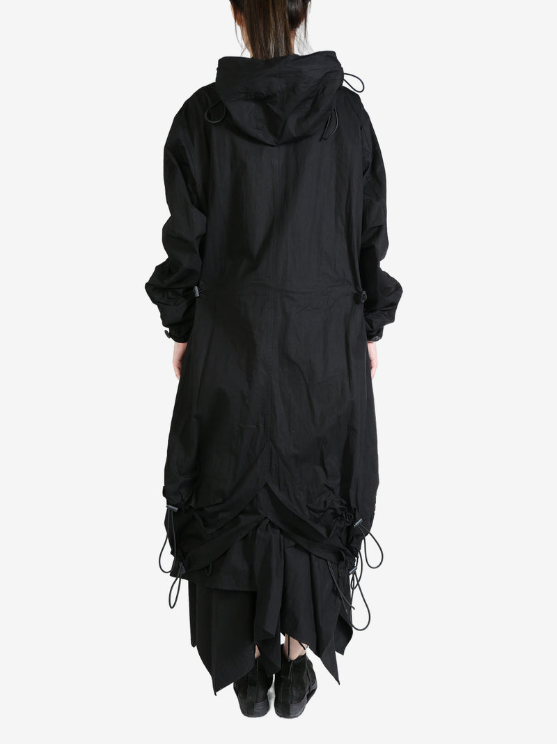 YOHJI YAMAMOTO LIMI FEU - Women Loose Elastic Coat