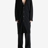 Black coat,full body view