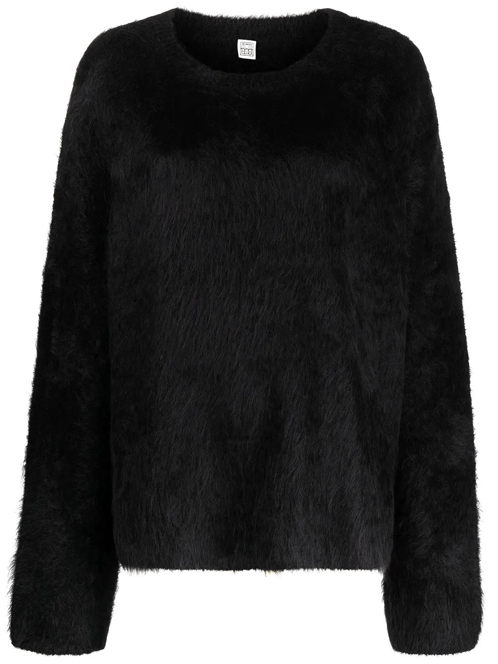 Black knitwear, front view