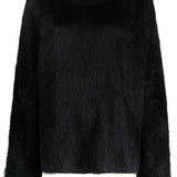Black knitwear, front view