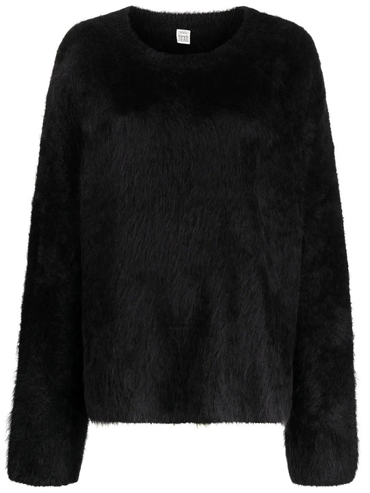 Black knitwear, front view