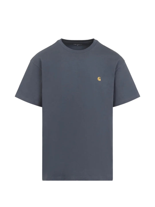 Navy t-shirt, front view