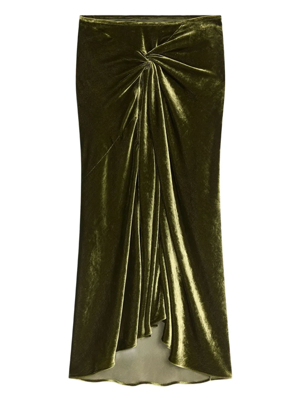 Green skirt, front view