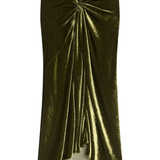 Green skirt, front view