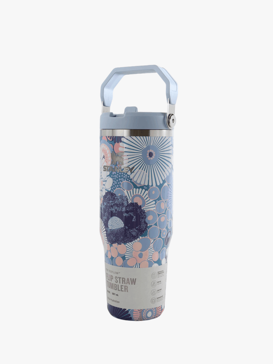 Blue product, front view