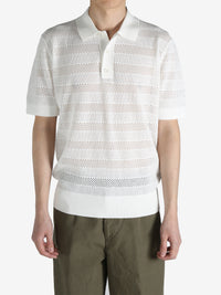 DRIES VAN NOTEN - Men Crochet Summer Polo Shirt