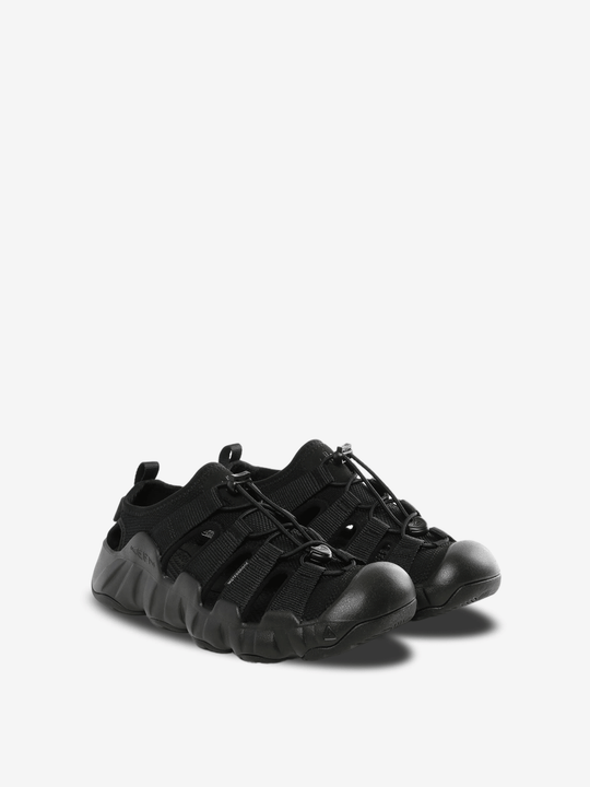 Black sandals, side view