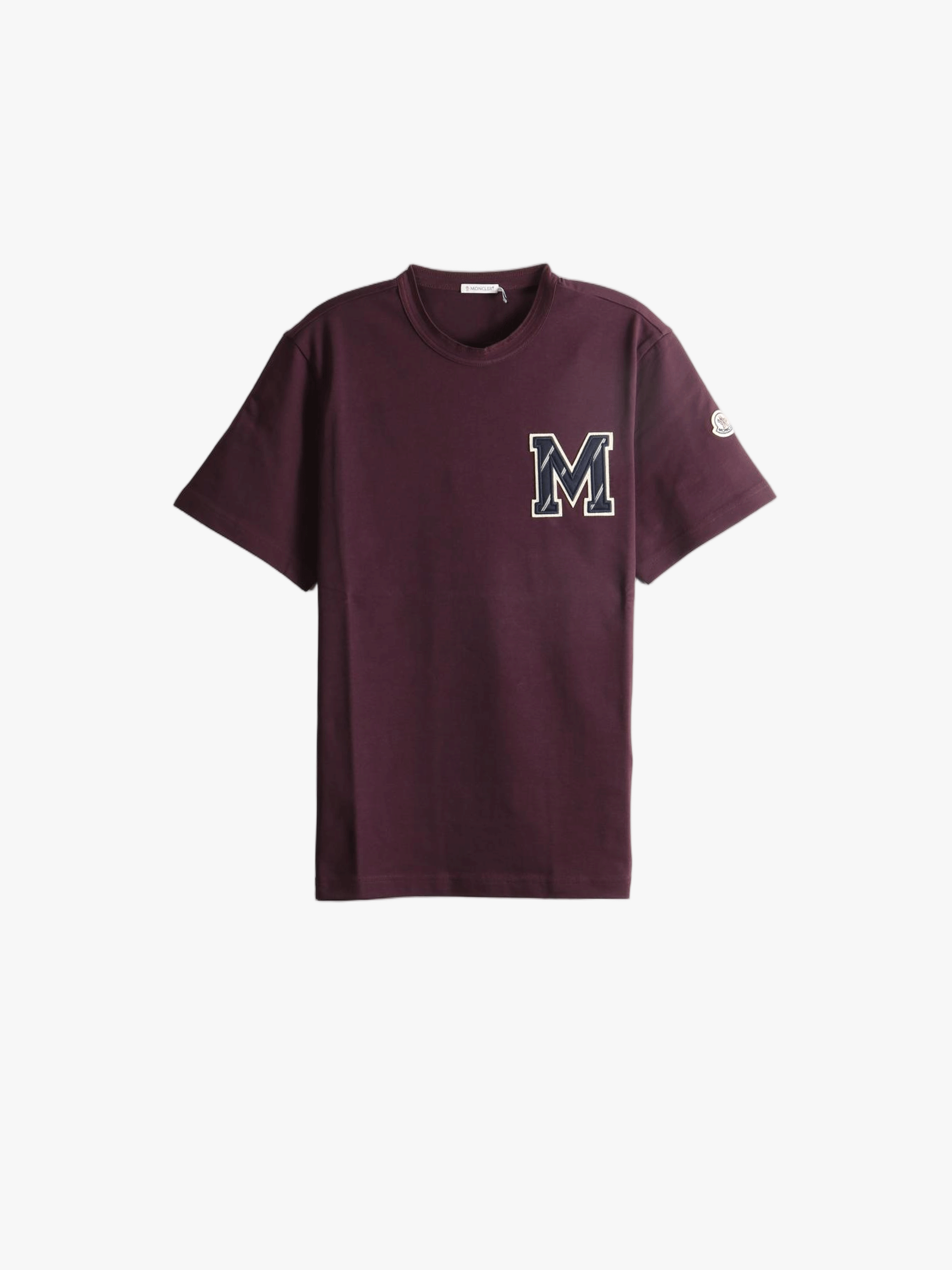 Burgundy t-shirt, front view