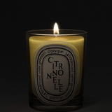 White candle, front view