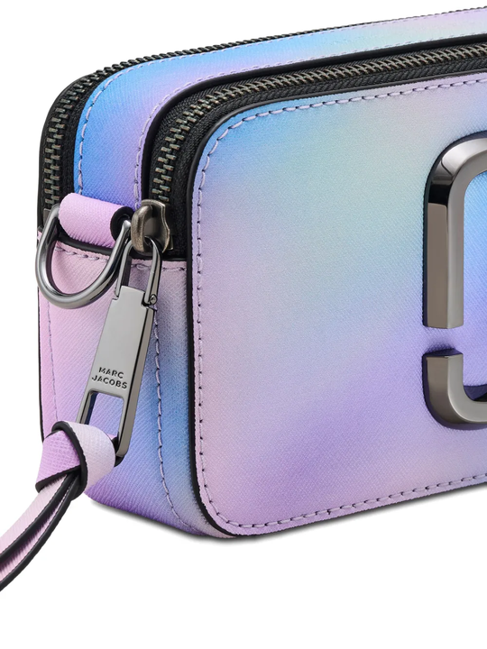 Close up of blue bag,showing texture of the leather fabric