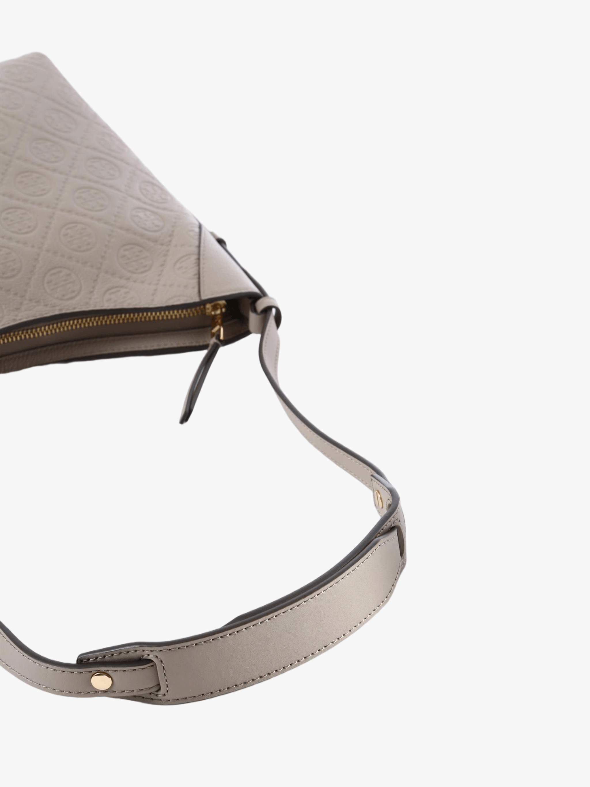 Tan bag, side view