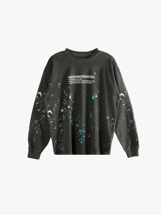 Black t-shirt, front view